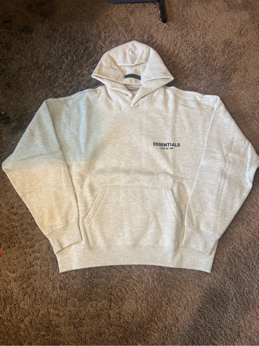 Fear of God Essentials Light Gray Hoodie Sweatshirt